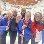 Scottish and Canadian players posed for a selfie. Six teams from Scotland played against six at the Langley Curling Centre. (Special to Langley Advance Times)