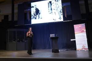 Genealogist Linda Yip spoke to an audience of around 160 people about Kelowna&rsquo;s Commando Bay on Monday, Nov. 10. Commando Bay was a training ground for a top-secret World War II operation that helped restore civil rights for Chinese Canadians. (Kelowna Chinese United Association/Contributed)