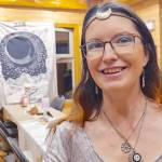 Langley City resident Theresa Rider, admin of the Fraser Witchery Bog Facebook page, at a celebration of the second supermoon of the year at Derek Doubleday Arboretum. (Dan Ferguson/Langley Advance Times)