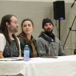 Members of the newly formed Bulkey Valley Harm Reduction Society present a delegation to a special open meeting of council on Nov. 17. (Marisca Bakker/The Interior News)