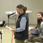 Smithers resident and local business owner Scott Marko speaks to Smithers council in opposition of the new shelter, saying there was no communication about it and the process to open it was too fast. (Marisca Bakker/The Interior News)