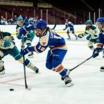 The Vancouver Goldeneyes won its first preseason scrimmage against the Seattle Torrent 3-0 Saturday (Nov. 15) [pictured] and lost its second scrimmage to Seattle the following day (Nov. 16) 4-2. (PWHL/ Contributed to Surrey Now-Leader)