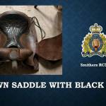 Smithers RCMP have recovered some saddles and are looking for the owners. (Smithers RCMP photo)