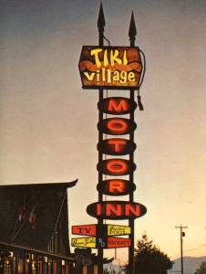 The Tiki Village in Vernon was built in 1968 and opened as the Tiki Village Motor Inn. (mytiki.life photo)