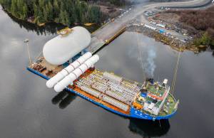 AltaGas and Royal Vopak’s joint-venture Ridley Island Energy Export Facility received key infrastructure materials that will advance the continued build-out of the facility. (AltaGas)