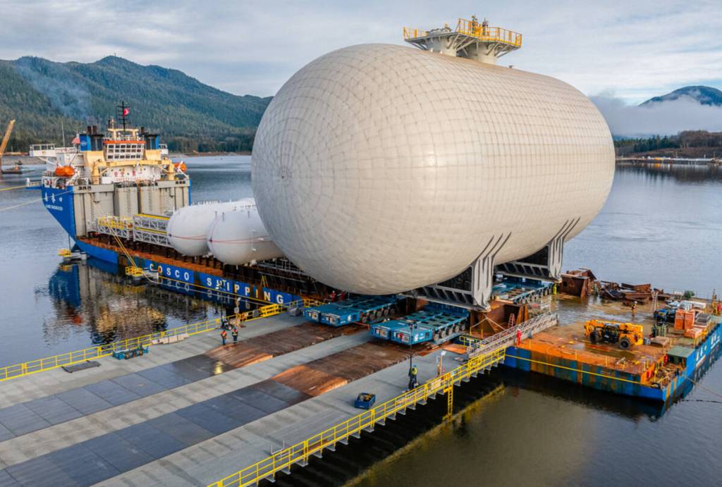 AltaGas and Royal Vopak’s joint-venture Ridley Island Energy Export Facility received key infrastructure materials that will advance the continued build-out of the facility. (AltaGas)