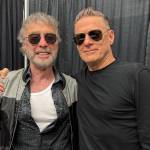 Paul Rodgers, left, and Bryan Adams. During the Rock and Roll Hall of Fame in 2025, Rodgers was unable to attend, but Adams received the award on his behalf. (Photo by Cynthia Rodgers)