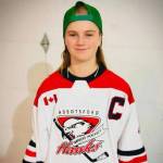 Georgia Vallee is the first-ever female captain for an Abbotsford Minor Hockey Association boys rep team. (Instagram photo)
