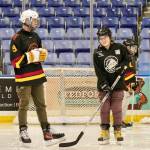 Sixteen youth from Greater Victoria took part in Wednesday&rsquo;s blind hockey trial. (Tony Trozzo/Victoria News)