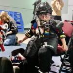Six-year-old William Cowburn joined the South Island Ravens last month and has already fallen in love with the game. (Tony Trozzo/Victoria News)
