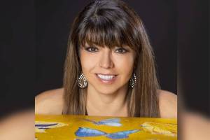 Revelstoke-based Indigenous painter Delreé Dumont, who earned the 2025 Governor General&rsquo;s Literary Award for illustrated books in young people&rsquo;s literature for her artistic contribution to This Land Is a Lullaby. (Photo courtesy Orca Book Publishers)