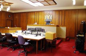 Court room at the Quesnel Courthouse. (John Deacon/Quesnel Courthouse)