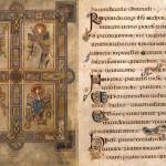 Pages from the Book of Kells display the ornate and detailed illustrations. (Trinity College Dublin image)