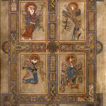 A page from the Book of Kells displays the ornate and detailed illustrations. (Trinity College Dublin image)