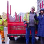Surjit Dhanota (right) and Eric Stringer discuss the next move. (Olivier Laurin/Victoria News)