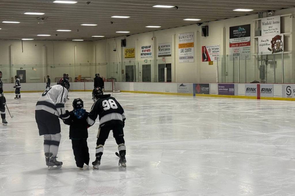 Canadian Blind Hockey held a Try Skating and Blind Hockey event at Winfield Arena in Lake Country on Wednesday, Nov. 26. (Jordy Cunningham/Black Press Media)