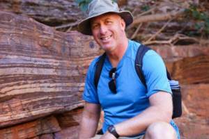 Jon Willis stands at Karijini National Park in Western Australia. His second book, The Pale Blue Data Point: An Earth-Based Perspective on the Search for Alien Life, was published on Oct. 10 by the University of Chicago Press. (Photo courtesy of Jon Willis)