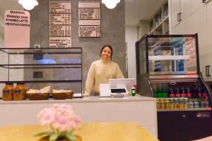 Beatriz is the owner of The Knotty Brew, which is the first crochet cafe in Canada. (Brandon Tucker/Abbotsford News)