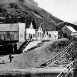 River Song Café & Lodge (with stairs, second from left) is marking 125 years in Telegraph Creek.