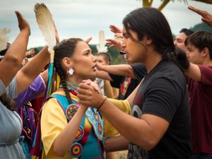 Tatyana Rose Baptiste and Joshua Odjick star in Sweet Summer Pow Wow, a film inspired by Director Darrell Dennis' youth in the Cariboo-Chilcotin.
