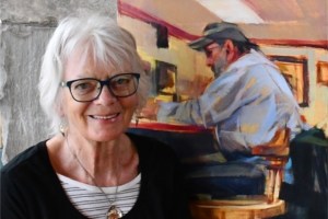 Anne-Marie Harvey grew up in Fort Babine where she honed her skills painting the people and landscapes.