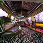 The interior of Alex Cadotte's coupe for Big Bear Limousine.