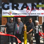 Former Penticton chief Adam Eneas and members of Gen7 celebrate the official grand opening of their flagship B.C. station, with two more also opening on April 23 in Oliver and Osoyoos.