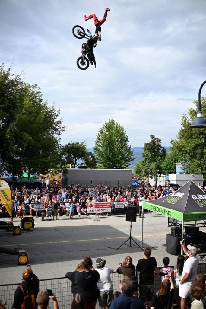 The Mega Motocross was a different kind of high-flying show at Peach Fest.