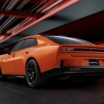 Four-door, all-electric Dodge Charger Daytona R/T, shown in Peel Out. Photo: Dosge