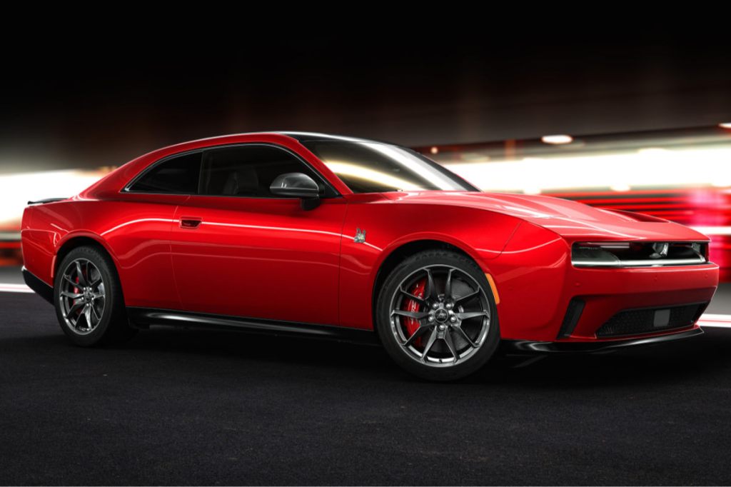 2024 Dodge Charger Daytona Scat Pack, shown in Redeye exterior color.