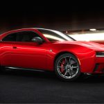2024 Dodge Charger Daytona Scat Pack, shown in Redeye exterior color.