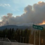 A 105 hectares wildfire was discovered near the Coquihalla Highway burning 44 kilometres northeast of Hope on Sept. 1.