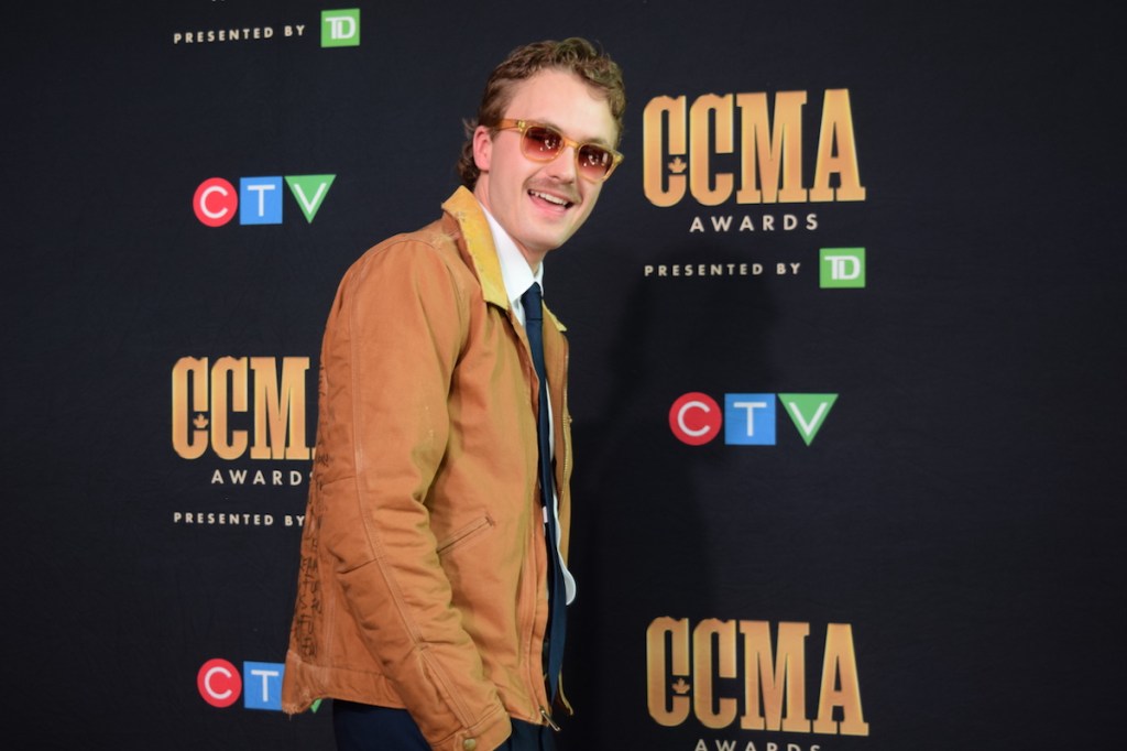 Owen Reigling on the CCMA red carpet. Reigling took home Album of the Year with 'Bruce Country' and with it a brand new Ford F-150.