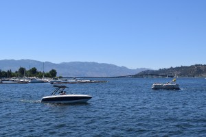 A sunny summer day on Okanagan Lake.