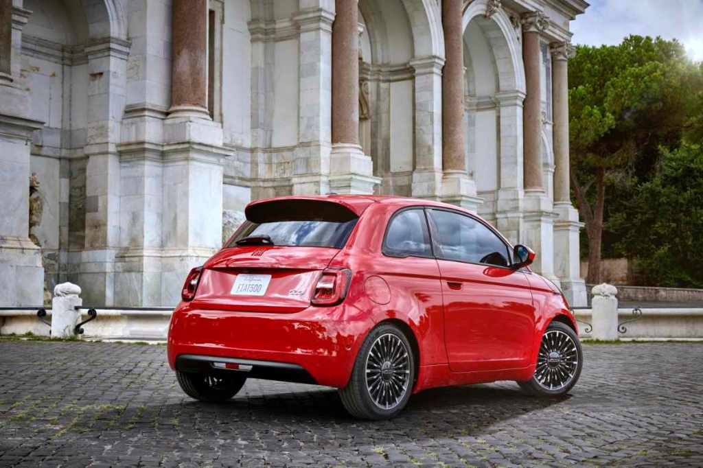 The 500e has similar proportions to the previous model, but the front and rear ends have been redesigned. Photo: Fiat
