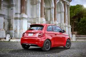 The 500e has similar proportions to the previous model, but the front and rear ends have been redesigned. Photo: Fiat