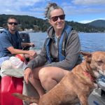 Maggie, the Carmenas' dog, will accompany them on their sea journey.