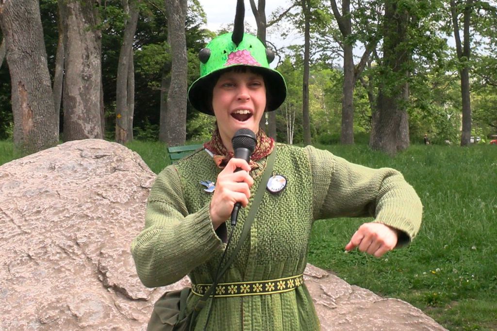 Kate Romain giving her best ca-caws at RPBO's Scream Like A Gull contest on May 10.