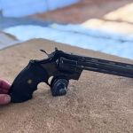 A vintage Colt 537 Python revolver.