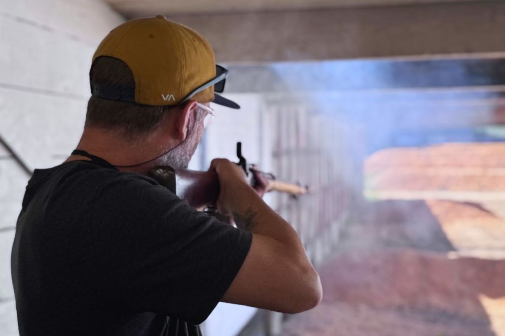 Smoke from the Snider rifle.