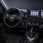 A richer-looking interior for the 2024 Honda HR-V includes a 7.0-inch driver&rsquo;s information screen plus a 7.0-inch or optional 9.0-inch touch-screen, the latter including a navigation system. Honda photo