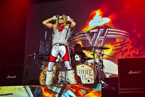 Darren Moore as Van Halen singer David Lee Roth in Ikons of Rock, a touring tribute concert coming to Bell Performing Arts Centre in Surrey on Thursday, Sept. 11, 2025.