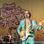 Brass Camel bassist Curtis Arsenault at Barnside Harvest Festival in Ladner on Saturday, Sept. 13, 2025.