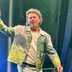 Arkells singer Max Kerman on stage at Barnside Harvest Festival in Ladner on Saturday, Sept. 13, 2025.