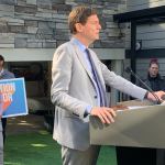 David Eby reveals an NDP election platform in Surrey that he says will help families right now.