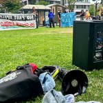 Protesters in Victoria gearing up to send a newly built tiny home north to be used by a Gitxsan woman making a stand against the Prince Rupert Gas Transmission line.