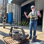 Highland Foundry general manager Warren Geraghty speaks to Surrey Industry Tour participants on Friday, April 25, 2025.