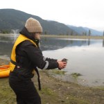 Volunteers and wildlife rescuers were able to free a young duck from plastic netting and release it unharmed back into Harrison Lake lagoon.