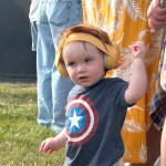 A young music fan at Barnside Harvest Festival in Ladner on Friday, Sept. 12, 2025.