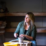 Artist Lilach Lotan sells her pottery from a 'farm stand' along Nanaimo's Jingle Pot Road.